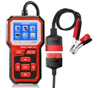 Walmeck KW681 Tester per Batterie Automobilistiche e Strumento di Scansione Diagnostica OBDII per la Riparazione Rapida del Veicolo [Auto/Moto]