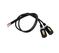 Walmeck Luce per Bullone a Vite per Moto e Auto a 3 LED, 4 Colori, Basso Consumo Energetico, vestibilità Universale, Alluminio, 12 V, Cavo 11,8 Pollici, Installazione Semplice per (Illuminazione