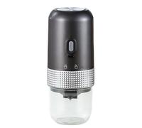 Walmeck Macinacaffè Elettrico Portatile, macinacaffè Senza Fili Ricaricabile, Regolabile da Fine a Grossolano, 200 Ml, per Viaggi, Campeggio, Ufficio, Casa, con Nucleo in Ceramica, (Grigio)