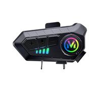 Walmeck Motocicletta BT5.3 Intercom Cancellazione del Rumore di Rumore Esperienza Audio Superiore per gli Appassionati di Esterni (2 in 1)