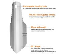 Walmeck Pala da Giardinaggio Corrosione Leggera Resistente al Campeggio Zaino in Zaino per Escursioni a Carico Ultra Luce Scavo Pala di Giardinaggio Multifunzionale