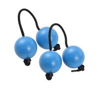 Walmeck Palla Ritmica Aslatus, Sandball Ritmici con Shell ABS, Perle di Ferro, Corda Arrampicata, Suono Rilassante, attività Musicali, Principianti, 2 Pezzi, Rosso, Blu, Nero, Plastica (Blu)