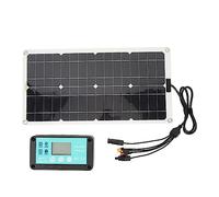 Walmeck Pannello Solare 250 W, Tecnologia Half Cut Cell, Tasso di Conversione Elevato, Doppie Porte USB, Ricarica Monocristallina 12 V 24 V 48 V per Attrezzature Esterno