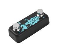 Walmeck Pedale Doppio Interruttore, Interruttore a Pedale Canale B con Pulsanti a Fungo, Ingresso Stereo da 6,35 Mm Plug and Play per Pedali Effetti di Controllo, Progettato per i