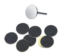 Walmeck Piede Smerigliatrice Sandpaper Pedicure Levigatura a Disco Tappetino Carta Smerigliata Strumento per la Cura dei Piedi per Tacchi (Cuscinetto 25 mm (superficie piana) 8pcs)