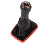 Walmeck Pomello del Cuffia Cuffia 5 Marce Nero e Rosso per 1999-2004 Mk4 / R32, Mk4 [Modelli di Veicoli a 5 Marce]