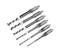Walmeck Punta da Trapano per a Tazza Quadrata da 6 Pezzi, Scalpello Professionale per Mortasatura, Strumento la Lavorazione del Legno con Acciaio Ad Alta Durezza, la