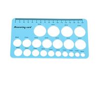Walmeck Righello per Flangia del Seno Facile da Usare Misurazione Efficiente delle Dimensioni dei Capezzoli il Recupero Postpartum Nastro Morbido da 7 X 3,9 X 0,1 Pollici 1,5 M (Blu)