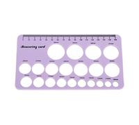 Walmeck Righello per Flangia del Seno Facile da Usare Misurazione Efficiente delle Dimensioni dei Capezzoli il Recupero Postpartum Nastro Morbido da 7 X 3,9 X 0,1 Pollici 1,5 M (Viola)