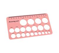 Walmeck Righello per Flangia del Seno Facile da Usare Misurazione Efficiente delle Dimensioni dei Capezzoli il Recupero Postpartum Nastro Morbido da 7 X 3,9 X 0,1 Pollici 1,5 M (Rosa)