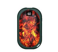 Walmeck Scaldamani Ricaricabili Scaldamani Elettrico Portatile con 3 Livelli di Temperatura Regolabili Riscaldamento Rapido Funzione Power Bank in 5 Secondi (5000 mAh)