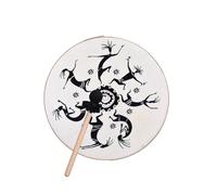 Walmeck Sciaman Drum Cowhide Frame Drum Potente Musica Sound Musica Framelli (14in)
