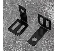 Walmeck Supporto per Lampada con Staffa per Indicatore di Direzione Posteriore Universale per Moto in Metallo per la Modifica del Motociclo (Nera)