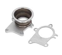 Walmeck T3 T4 Turbocompressore 5 Bulloni su Flangia a V 3 Pollici in Acciaio Inossidabile, Resistente All'usura, Alta Precisione per Set di Flange per Tubo di Scarico con Flusso