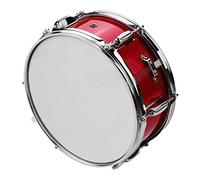 Walmeck Testa per Rullante da 12 Pollici con Bacchette Tracolla Chiave per Tamburo Portatile Durevole Fascia Rullante Bambini Principianti Guscio di Pioppo 5 Colori (Rossa)