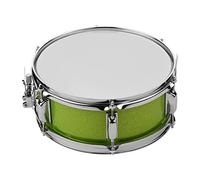 Walmeck Testa per Rullante da 12 Pollici con Bacchette Tracolla Chiave per Tamburo Portatile Durevole Fascia Rullante Bambini Principianti Guscio di Pioppo 5 Colori (Verde)