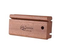 Walmeck Triangle File Strumento, 23/03/35 Gradi File Guitar Bass Ukulele Banjo con Brush Welnch Luthier File End Dressing, All Guitar (Sapele Wood)