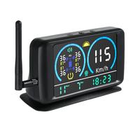 Walmeck Universale di Monitoraggio della Pressione dei Pneumatici GPS Ad Energia Solare di Posizionamento Orario Amplificatore di Segnale RV Solare TPMS Camion Leggeri e Piccole Auto