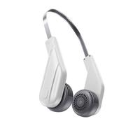 Walmeck Ventilatore Portatile da Collo Ventilatore Senza Foglie a Mani Libere Personale Indossabile Ricaricabile Direzione del Regolazione a 360° Un Interruttore Chiave (Bianca)