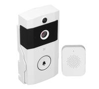Walmeck Videocamera Campanello Wireless 480P Angolo di Visione di 90 Gradi Rilevamento Intelligente del Movimento Videocitofono WiFi 2.4G Bidirezionale con Ampia Visuale Verticale,