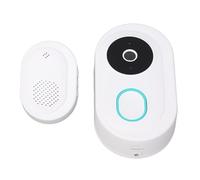 Walmeck Videocitofono Resistente All'acqua, Videocitofono Intelligente Wireless con Telecamera WiFi a 2,4 GHz per Visione Notturna Bidirezionale, Supporta il di Voce, per (Bianca)