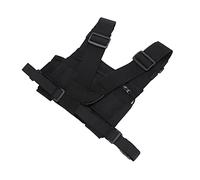 Walmeck Walkie Talkie Imbracatura Toracica Custodia Anteriore Resistente Regolabile per Vigili del Fuoco Costruzione della Polizia Militare Materiale in Nylon di Alta qualità 22,3