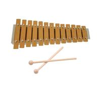 Walmeck Xilofono a 13 Note, Xilofono Classico Color Legno, Tasti in Metallo, Percussioni, Ritmo, Strumento Musicale Portatile con 2 Bacchette, Facile da Usare per Studenti Principianti,