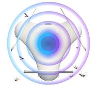 Walmeck Zapper Portatile per Zanzare Elettrico Bug Killer Ampia Copertura Trappola per Zanzare USB Senza Fili Ricaricabile e Silenziosa