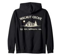 Walnut Grove Minnesota Stati Uniti 1874 Felpa con Cappuccio