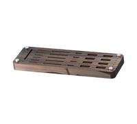 Walnut Wooden Memory Card Storage Box - 25 Slot Organizer Case
