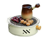 Walopola Bistecchiera portatile a carbonella, griglia da tavolo coreana, barbecue a carbonella portatile, griglia elettrica - Barbecue da campeggio coreano senza fumo con rivestimento antiaderente per