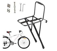 Walopola Portapacchi anteriore per bicicletta, supporto per portabagagli, staffa di supporto per cestino, borsa Cruiser, Dirt Cycling quotidiano, pendolarismo, viaggi, viaggi a lunga distanza
