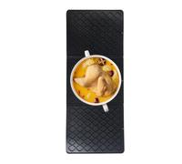 Walopola Tappetino scolapiatti per il bancone, scolapiatti per il bancone della cucina, tripla piegatura, in silicone, resistente al calore, antiscivolo