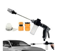 Walopola Ugello elettrico per tubo da giardino, ugello ad alta pressione per giardino, controllo preciso della valvola, spruzzatore leggero per pulizia esterna, lavaggio irrigazione prato