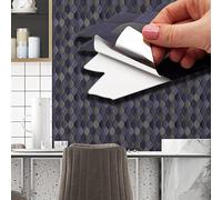 WALPLUS 28,5 x 14 cm@ 12 pezzi viola ombra foglia parete piastrelle adesivi backsplash piastrelle stick su piastrelle Peel and Stick autoadesivo parete piastrelle adesivi per cucina bagno piastrelle