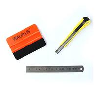 Walplus 3 in 1 Set di Strumenti di Applicazione Adesivi da Parete, Vinile, Multicolore, 24 x 17 x 3 cm