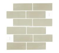 Walplus 3D Adesivi Per Piastrelle Adesivi Murali Pavimento Pvc Adesivo Resistente Al Calore Natura Rispettosa Decorazioni Casa Non Tossico Cucina Bagno Hot Moka 12Pcs 30,5X15,4Cm Brown