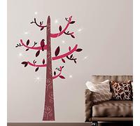 Walplus - Adesivi da parete con cristalli Swarovski e ganci, in vinile, multicolore, 90 x 30 x 0,5 cm