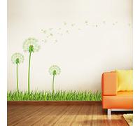 Walplus Adesivi da Parete Fosforescente Tarassaco Rimovibile Autoadesivo Murale Art Decalcomanie Vinile Decorazione Casa Soggiorno Camera Ufficio da Parati Camera Bambini Regalo