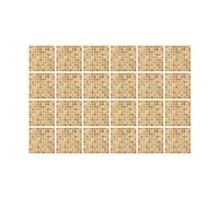 Walplus Adesivi Per Piastrelle Adesivi Per Piastrelle Del Bagno Facili Da Staccare E Incollare Decorazioni Autoadesive Decorazioni Perfette Per La Cucina Mosaico Di Marmo Boticcino 24 Pezzi 15Cm (6") Marrone