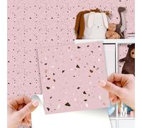 Walplus Adesivi Per Piastrelle Metallizzati Adesivi Piastrelle Facile Da Staccare E Incollare Autoadesiva Alzatina Decorazioni Terrazzo Argento Metallizzato Rosa Rosa 24Pcs 15Cm(6") Rosa