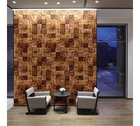 Walplus Adesivo da Parete, Motivo Legno, PVC, Marrone