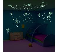 Walplus Glow in Dark Magic Fairies Wall Sticker, Vinile, Multicolore, 24 x 35 x 2 cm