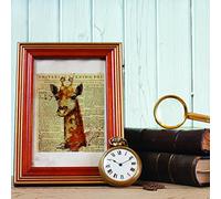 Walplus Tela Quadri Moderni Soggiorno Decorazioni Parete Decorazione Murale Non Tossico Facile Da Usare Arte Della Parete Su Tela Soggiorno Camera Da Letto Cucina Giornale Della Giraffa Multicolore
