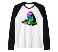 Walrus DJ Music Party Amante degli Animali Maglia con Maniche Raglan