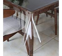 Walrus Tovaglia in vinile trasparente, impermeabile, a prova di olio, rettangolare, in plastica trasparente, 137 x 250 cm