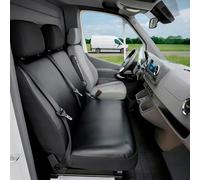 WALSER 11520 Copertura per auto Trasporter fit, coprisedile similpelle antracite compatibile con VW T6, doppia panca frontale