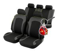 Walser Set completo di coprisedili auto con cerniera, ZIPP-IT premium per sedili normali, 2 coprisedili anteriori, 1 coprisedile posteriore