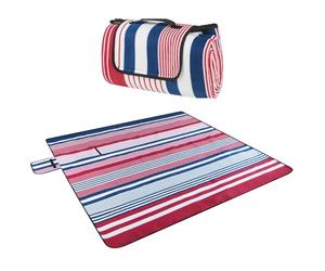 Walser 13644 Coperta da Viaggio con Dorso in Alluminio, Coperta da Picnic Impermeabile, Coperta da Spiaggia Resistente Sabbia Maniglia XXL 200x200cm