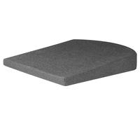 WALSER 27023 Cuscino a cuneo per auto Joel, cuscino per sedile ergonomico, nero